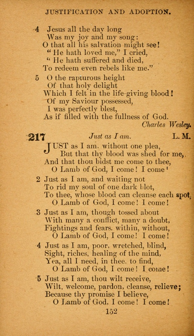 Hymnal: adapted to the doctrines and usages of the African Methodist Episcopal Church. Revised Edition page 156