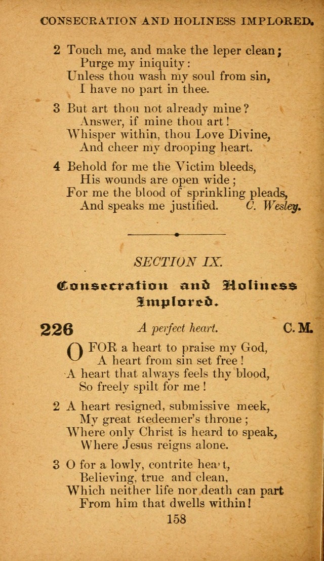 Hymnal: adapted to the doctrines and usages of the African Methodist Episcopal Church. Revised Edition page 164