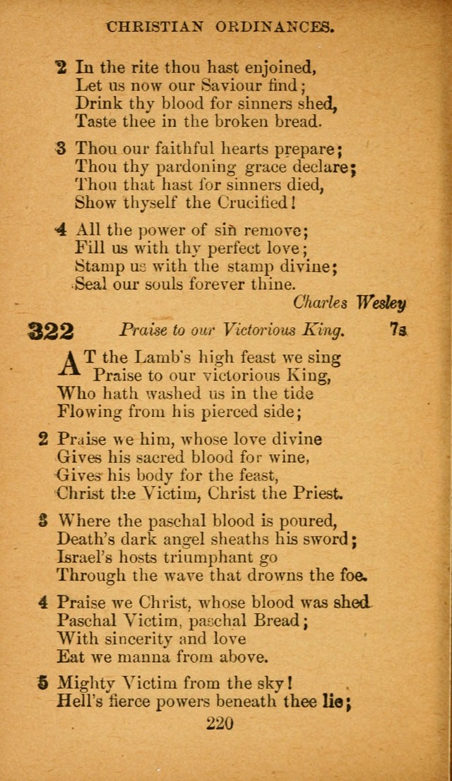 Hymnal: adapted to the doctrines and usages of the African Methodist Episcopal Church. Revised Edition page 228