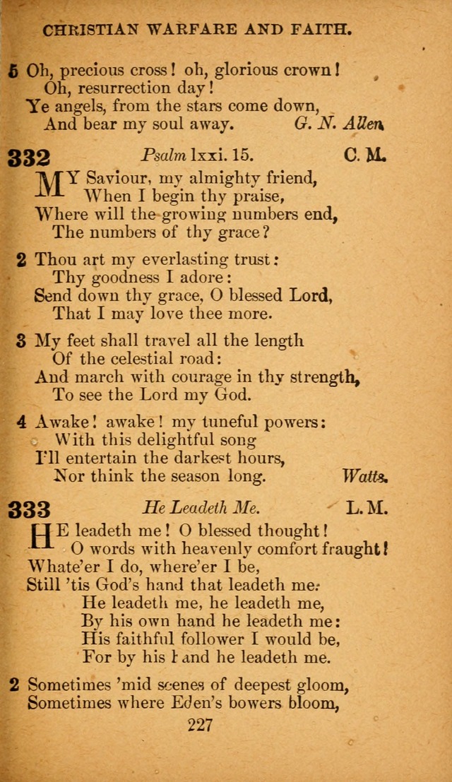 Hymnal: adapted to the doctrines and usages of the African Methodist Episcopal Church. Revised Edition page 235