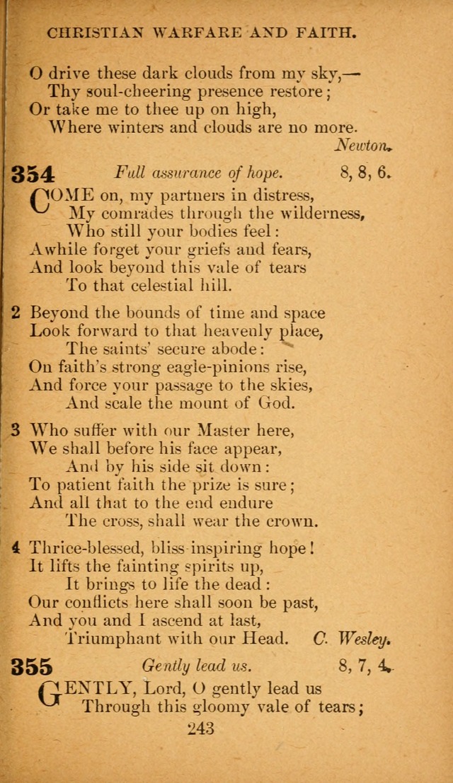 Hymnal: adapted to the doctrines and usages of the African Methodist Episcopal Church. Revised Edition page 251