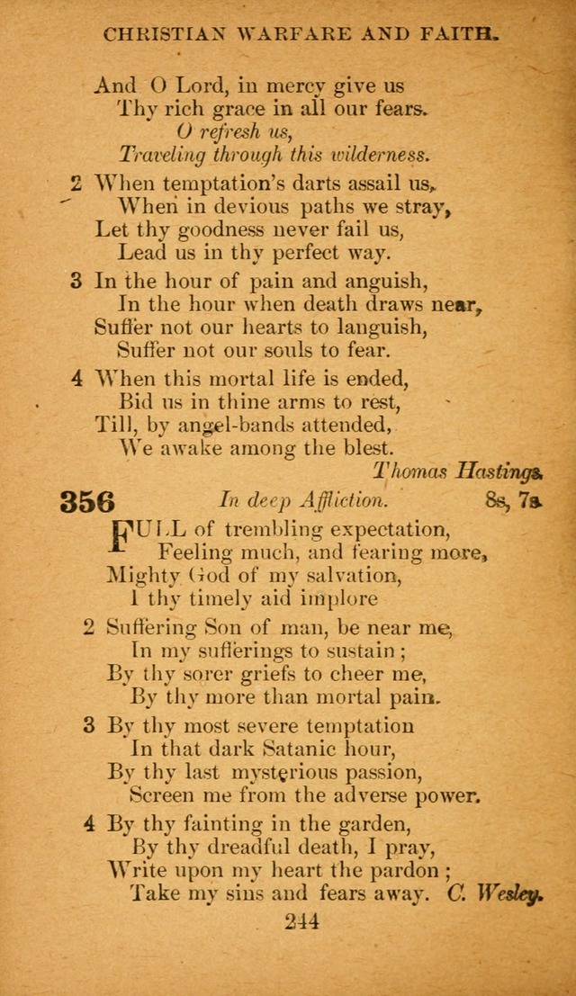 Hymnal: adapted to the doctrines and usages of the African Methodist Episcopal Church. Revised Edition page 252