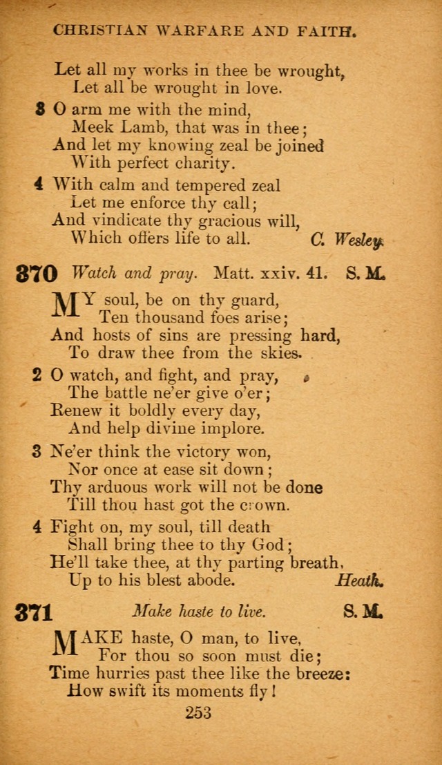 Hymnal: adapted to the doctrines and usages of the African Methodist Episcopal Church. Revised Edition page 261