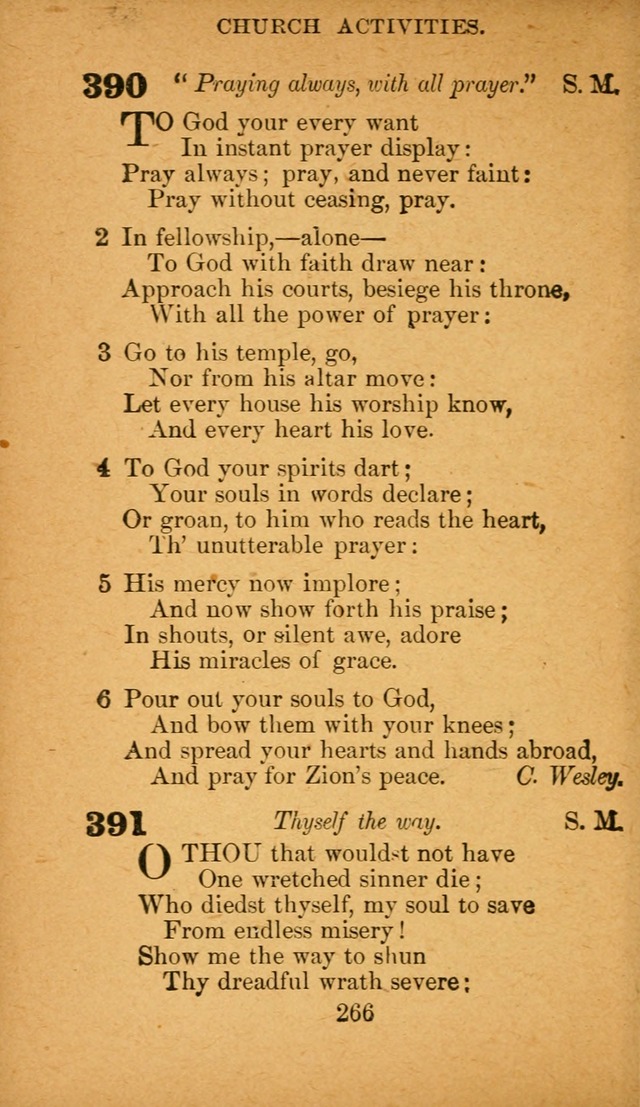 Hymnal: adapted to the doctrines and usages of the African Methodist Episcopal Church. Revised Edition page 274