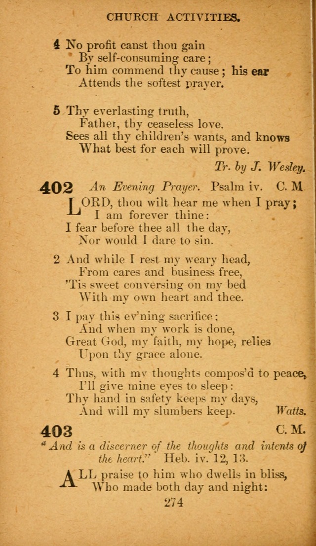 Hymnal: adapted to the doctrines and usages of the African Methodist Episcopal Church. Revised Edition page 282