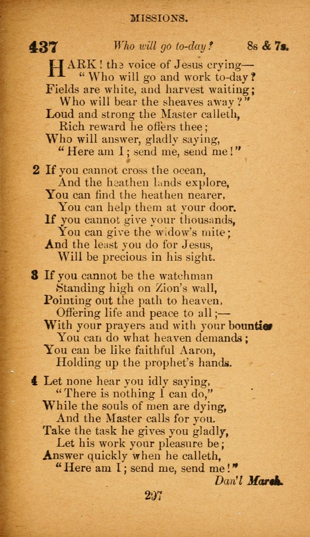 Hymnal: adapted to the doctrines and usages of the African Methodist Episcopal Church. Revised Edition page 305