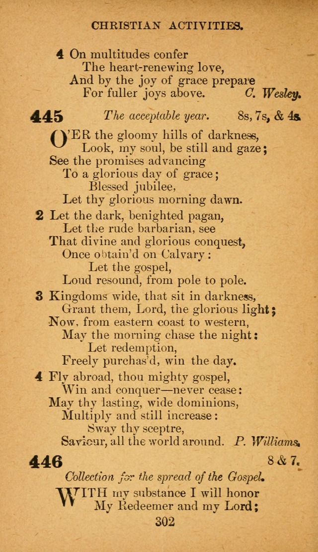 Hymnal: adapted to the doctrines and usages of the African Methodist Episcopal Church. Revised Edition page 310