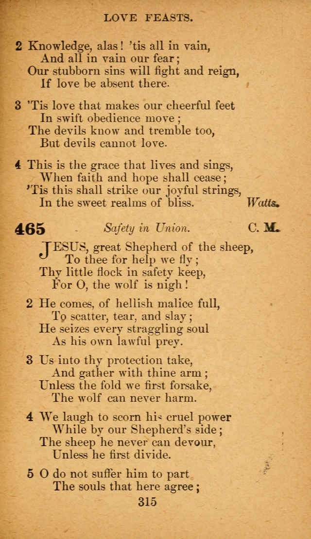 Hymnal: adapted to the doctrines and usages of the African Methodist Episcopal Church. Revised Edition page 323