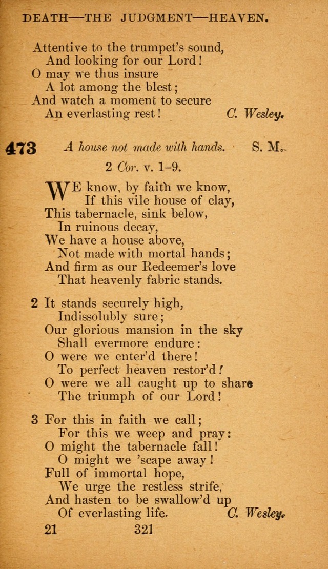 Hymnal: adapted to the doctrines and usages of the African Methodist Episcopal Church. Revised Edition page 329