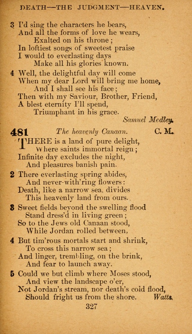 Hymnal: adapted to the doctrines and usages of the African Methodist Episcopal Church. Revised Edition page 335