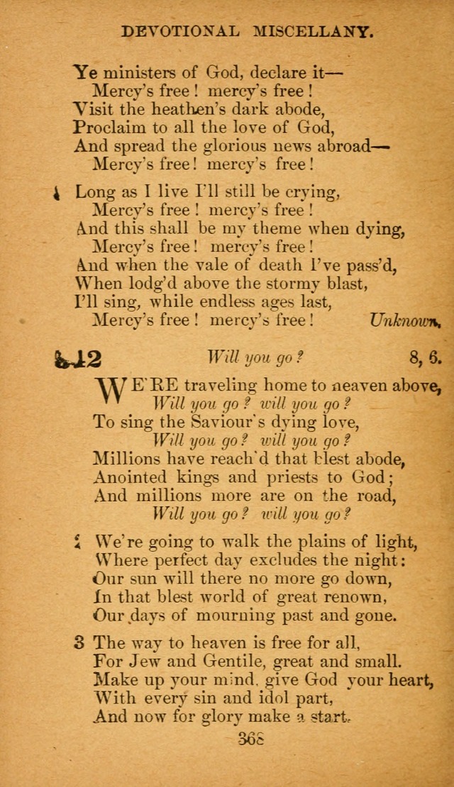 Hymnal: adapted to the doctrines and usages of the African Methodist Episcopal Church. Revised Edition page 376