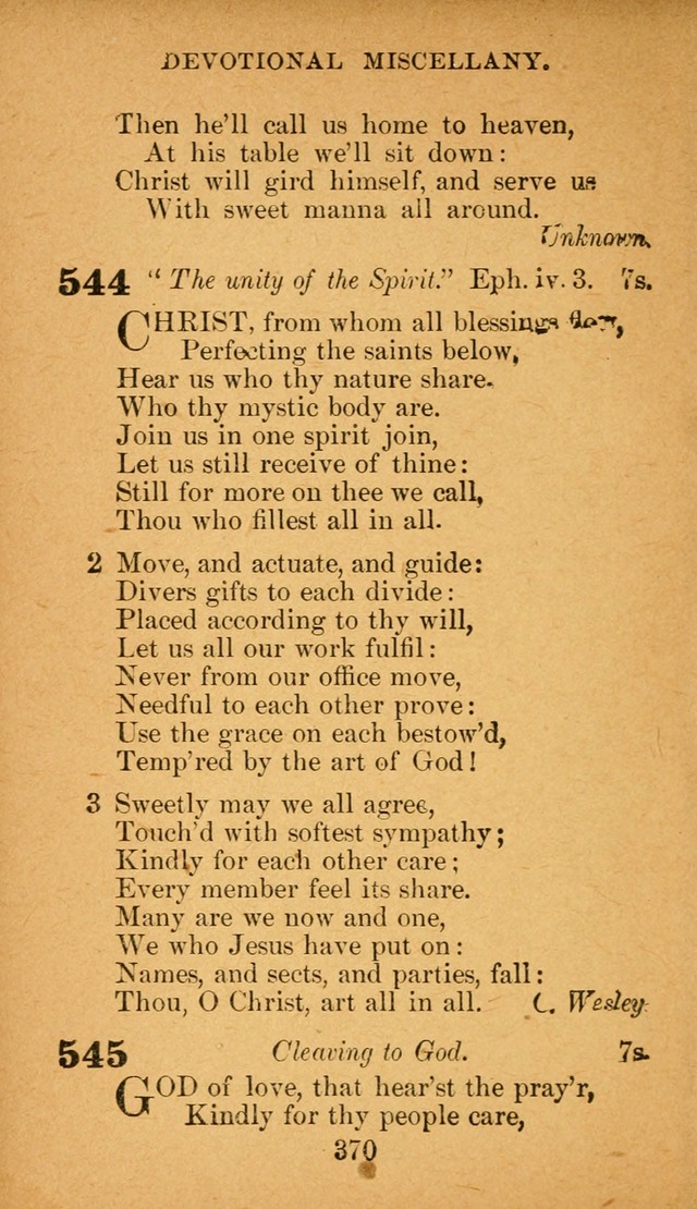 Hymnal: adapted to the doctrines and usages of the African Methodist Episcopal Church. Revised Edition page 378