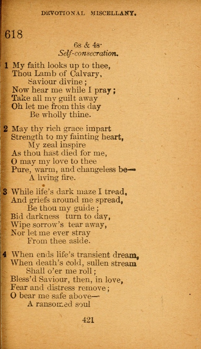 Hymnal: adapted to the doctrines and usages of the African Methodist Episcopal Church. Revised Edition page 429