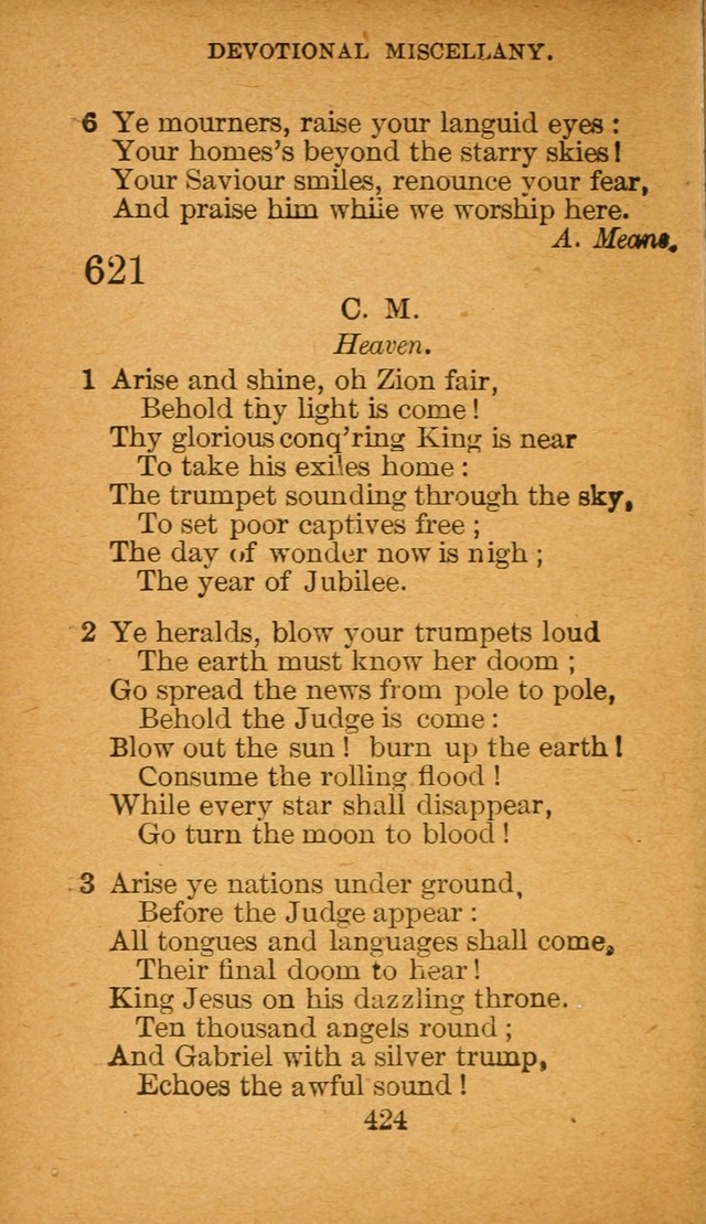 Hymnal: adapted to the doctrines and usages of the African Methodist Episcopal Church. Revised Edition page 432