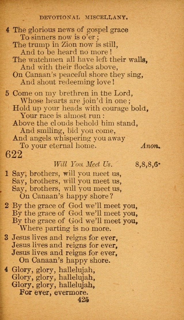 Hymnal: adapted to the doctrines and usages of the African Methodist Episcopal Church. Revised Edition page 433