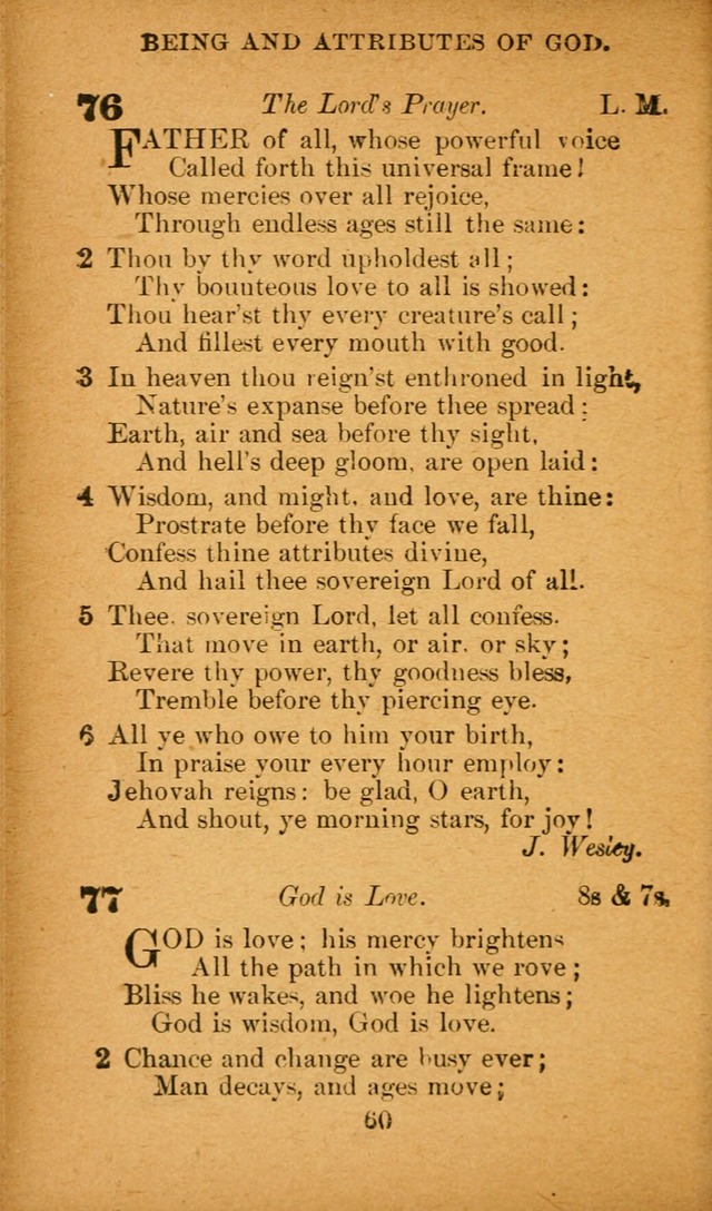 Hymnal: adapted to the doctrines and usages of the African Methodist Episcopal Church. Revised Edition page 60