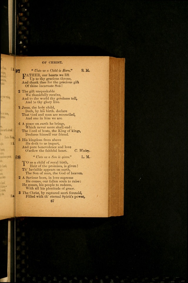 Hymnal: adapted to the doctrines and usages of the African Methodist Episcopal Church. Revised Edition page 67