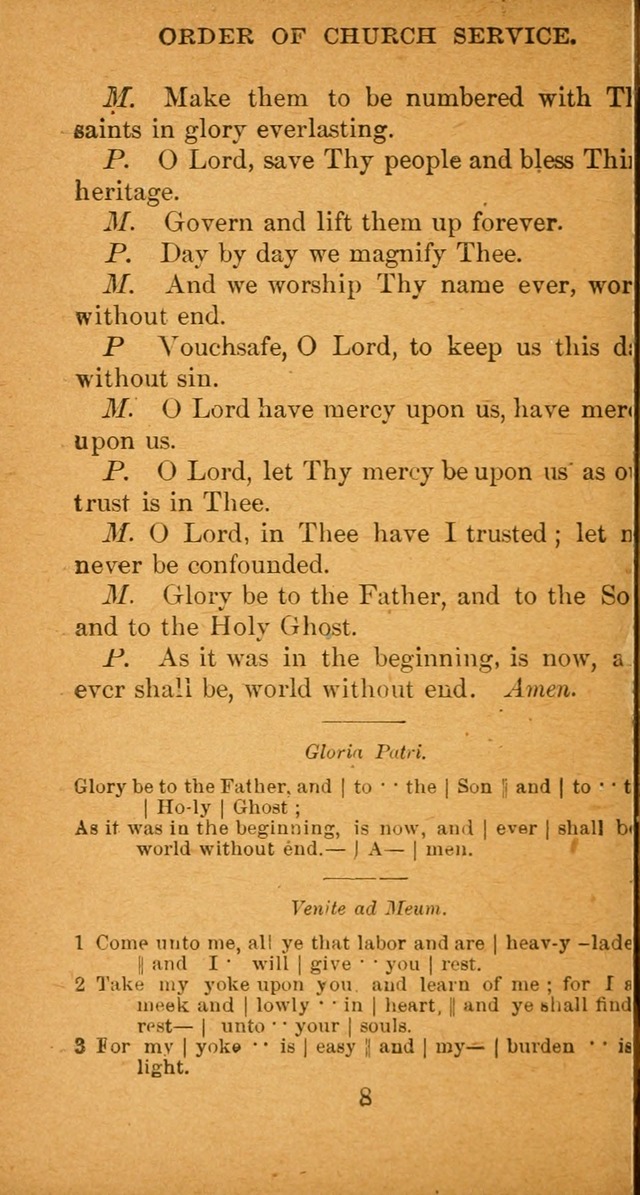 Hymnal: adapted to the doctrines and usages of the African Methodist Episcopal Church. Revised Edition page 8