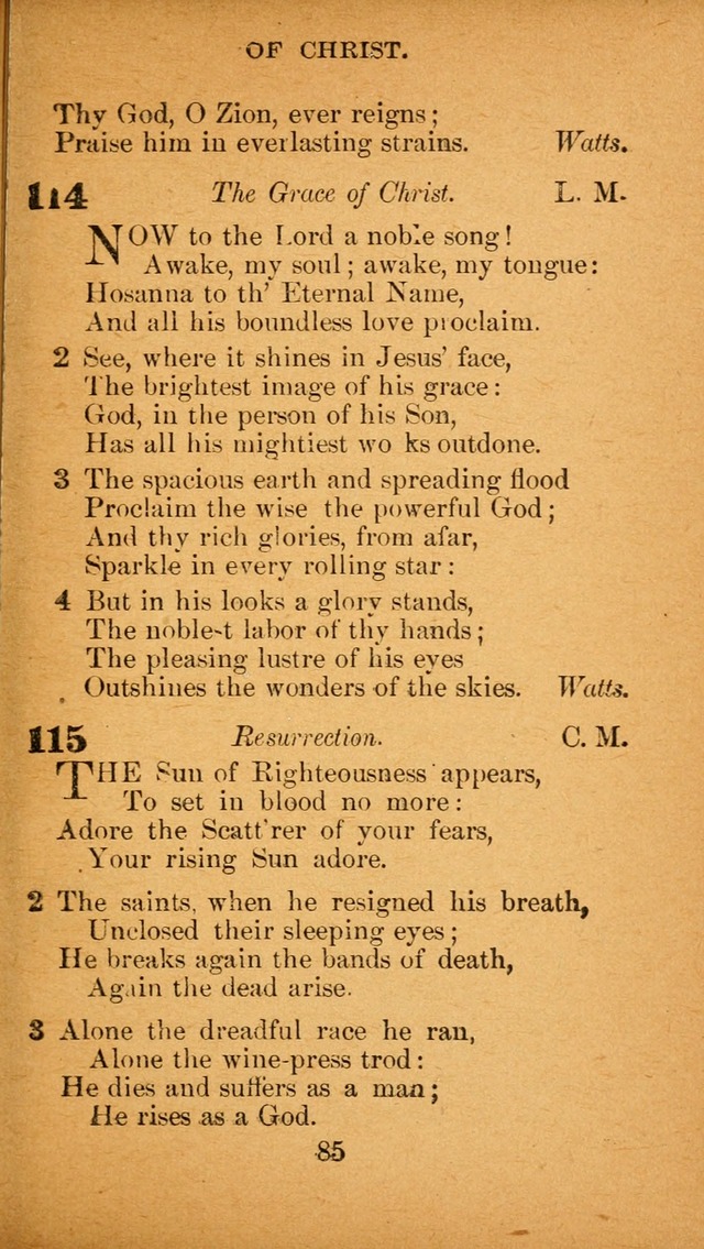 Hymnal: adapted to the doctrines and usages of the African Methodist Episcopal Church. Revised Edition page 89