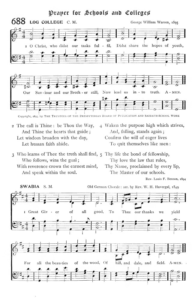 The Hymnal: published by the Authority of the General Assembly of the Presbyterian Church in the U.S.A. page 558