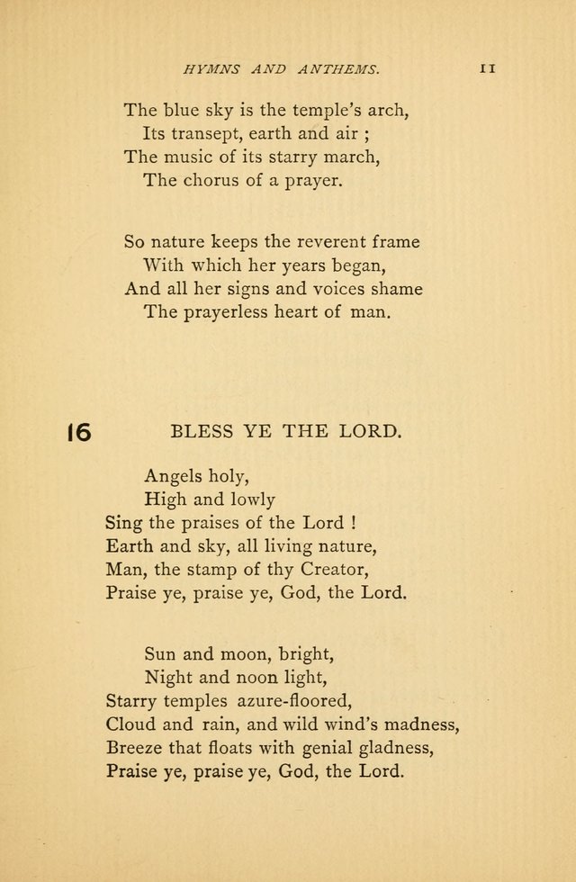 Hymns and Anthems adapted for Jewish Worship page 11