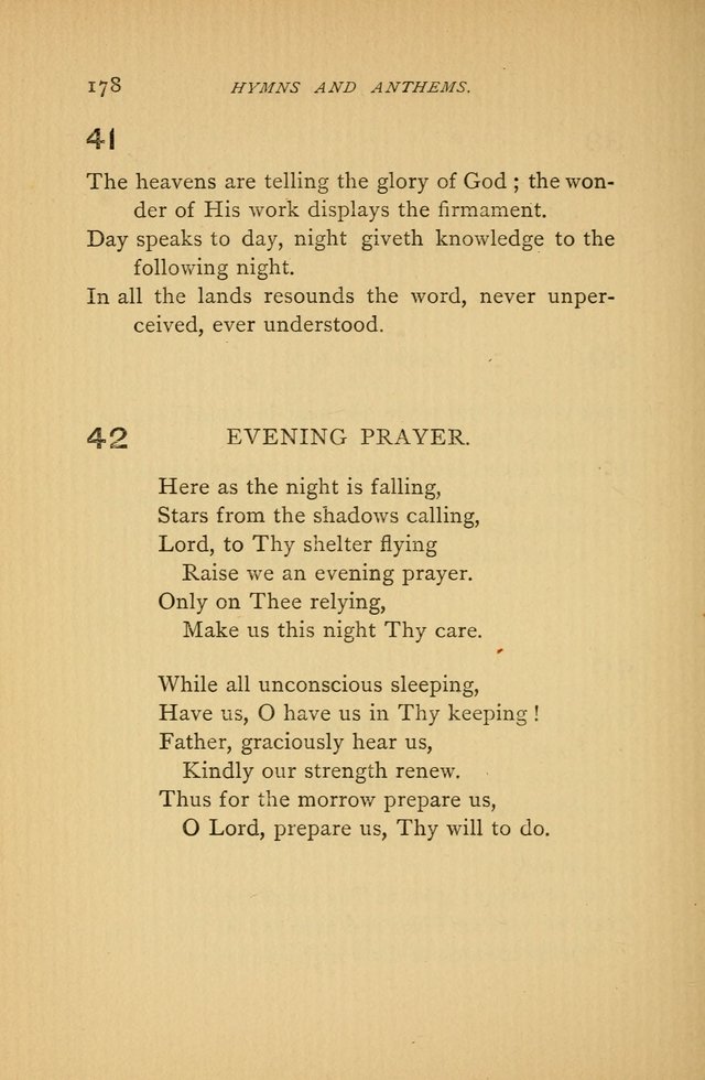 Hymns and Anthems adapted for Jewish Worship page 178