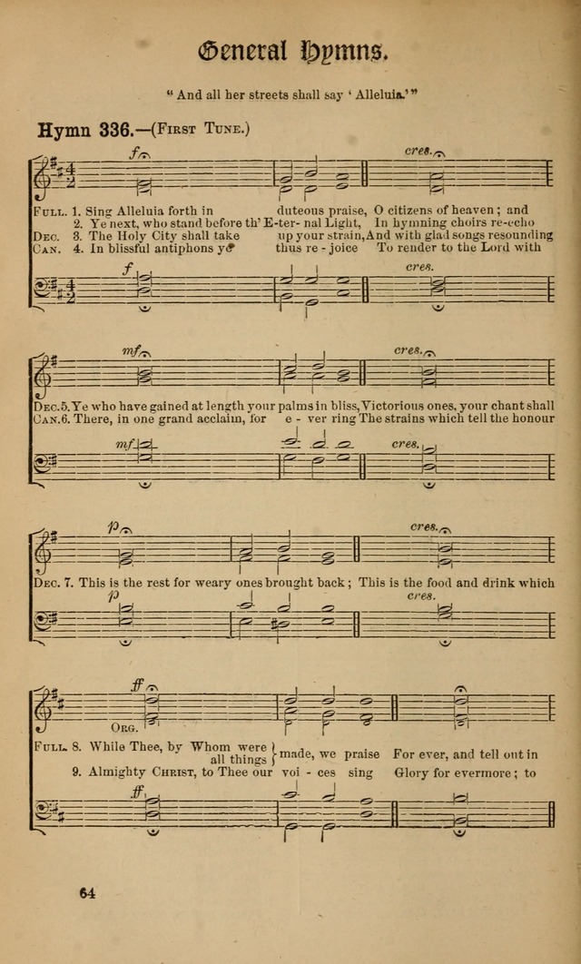 Hymns ancient and modern: for use in the services of the church, with accompanying tunes page 257