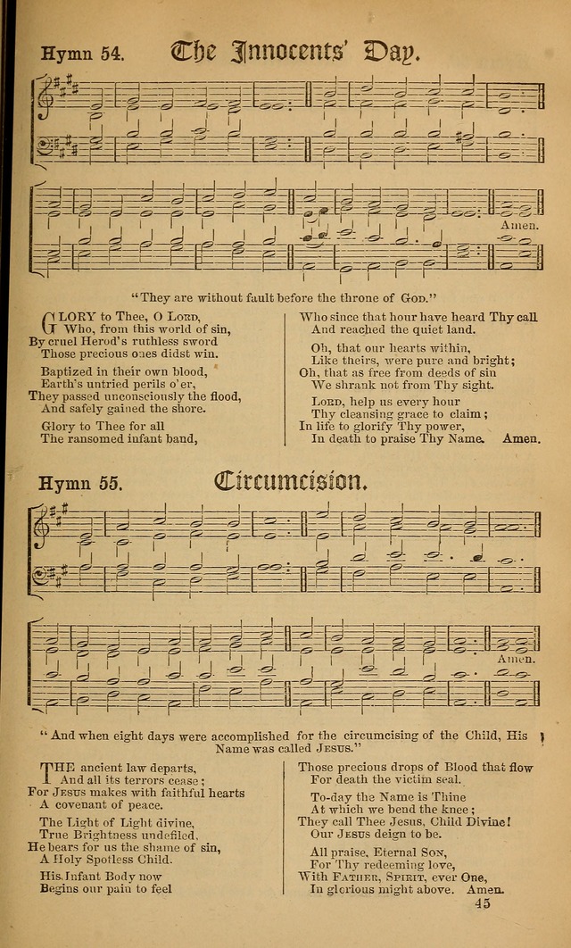 Hymns ancient and modern: for use in the services of the church, with accompanying tunes page 52