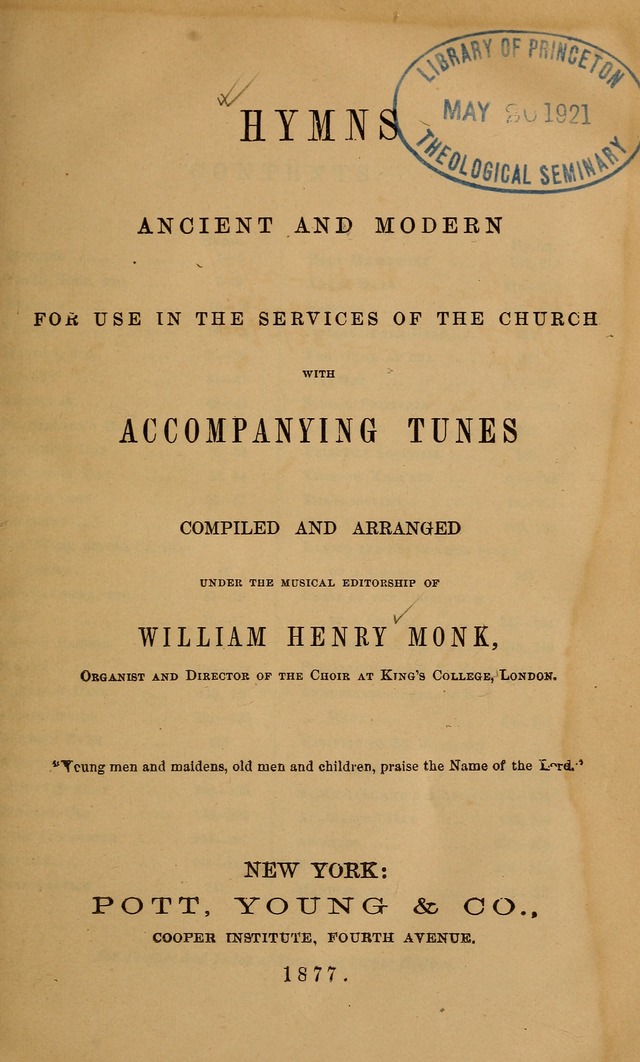 Hymns ancient and modern: for use in the services of the church, with accompanying tunes page 8