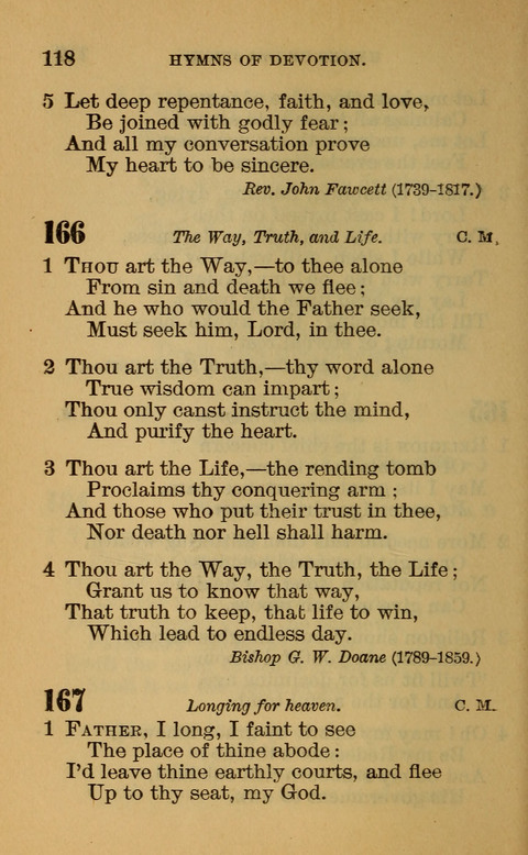 Hymns of the Ages: for Public and Social Worship, Approved and Recommended ... by the General Assembly of the Presbyterian Church in the U.S. (Second ed.) page 118