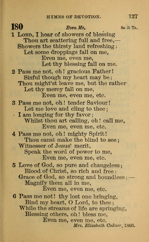 Hymns of the Ages: for Public and Social Worship, Approved and Recommended ... by the General Assembly of the Presbyterian Church in the U.S. (Second ed.) page 127