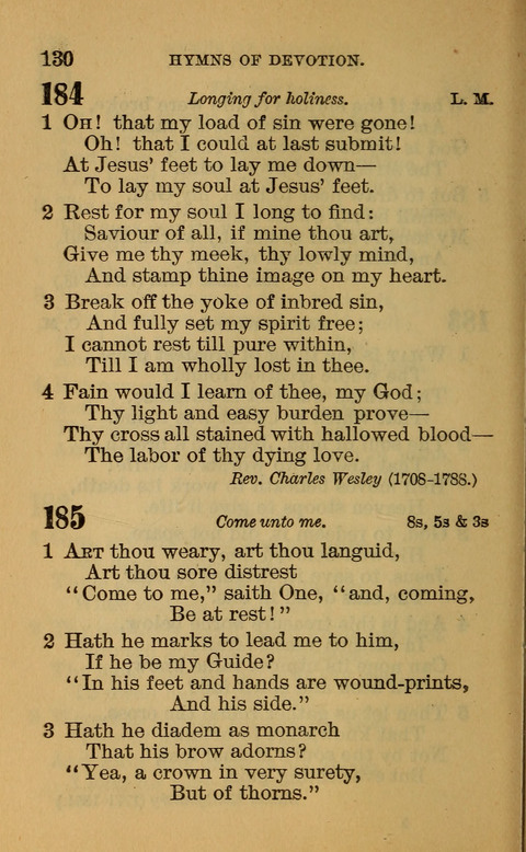 Hymns of the Ages: for Public and Social Worship, Approved and Recommended ... by the General Assembly of the Presbyterian Church in the U.S. (Second ed.) page 130