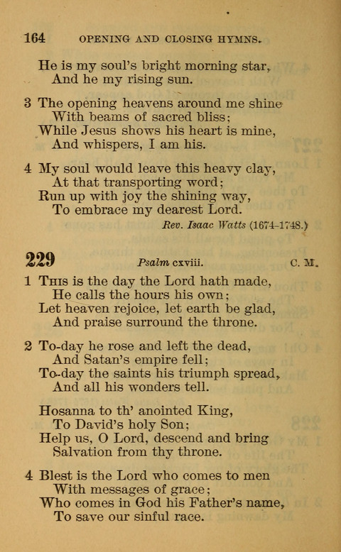 Hymns of the Ages: for Public and Social Worship, Approved and Recommended ... by the General Assembly of the Presbyterian Church in the U.S. (Second ed.) page 164