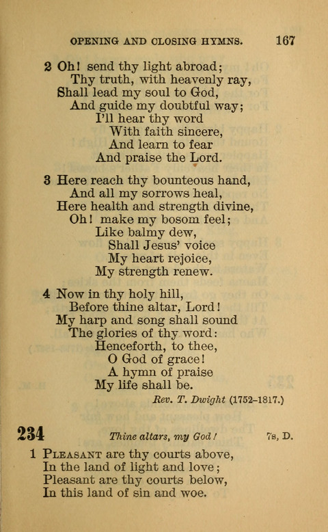 Hymns of the Ages: for Public and Social Worship, Approved and Recommended ... by the General Assembly of the Presbyterian Church in the U.S. (Second ed.) page 167