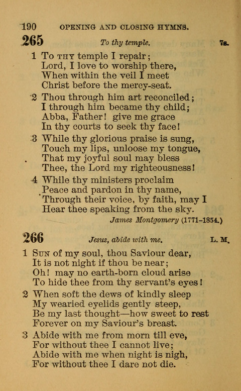 Hymns of the Ages: for Public and Social Worship, Approved and Recommended ... by the General Assembly of the Presbyterian Church in the U.S. (Second ed.) page 190