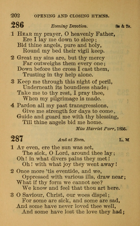 Hymns of the Ages: for Public and Social Worship, Approved and Recommended ... by the General Assembly of the Presbyterian Church in the U.S. (Second ed.) page 202