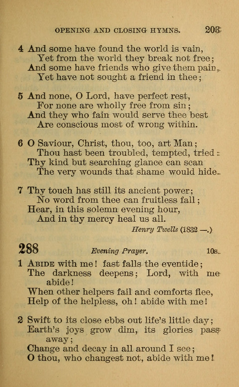 Hymns of the Ages: for Public and Social Worship, Approved and Recommended ... by the General Assembly of the Presbyterian Church in the U.S. (Second ed.) page 203