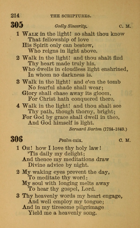 Hymns of the Ages: for Public and Social Worship, Approved and Recommended ... by the General Assembly of the Presbyterian Church in the U.S. (Second ed.) page 214