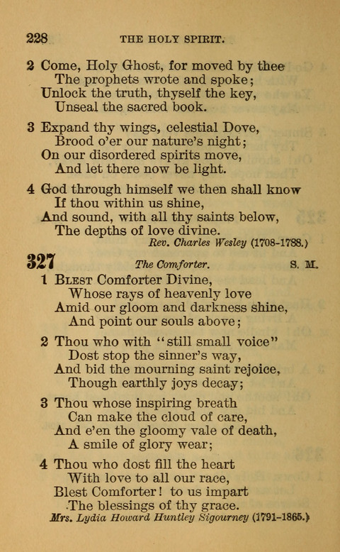 Hymns of the Ages: for Public and Social Worship, Approved and Recommended ... by the General Assembly of the Presbyterian Church in the U.S. (Second ed.) page 228