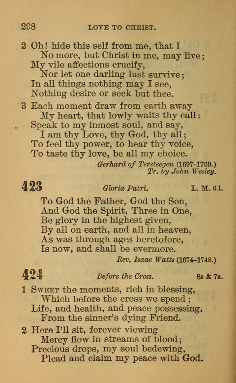 Hymns of the Ages: for Public and Social Worship, Approved and Recommended ... by the General Assembly of the Presbyterian Church in the U.S. (Second ed.) page 298