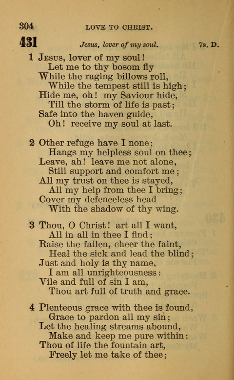 Hymns of the Ages: for Public and Social Worship, Approved and Recommended ... by the General Assembly of the Presbyterian Church in the U.S. (Second ed.) page 304