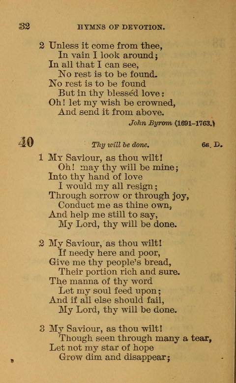 Hymns of the Ages: for Public and Social Worship, Approved and Recommended ... by the General Assembly of the Presbyterian Church in the U.S. (Second ed.) page 32