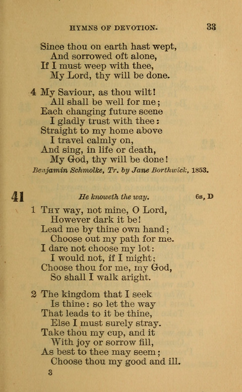 Hymns of the Ages: for Public and Social Worship, Approved and Recommended ... by the General Assembly of the Presbyterian Church in the U.S. (Second ed.) page 33