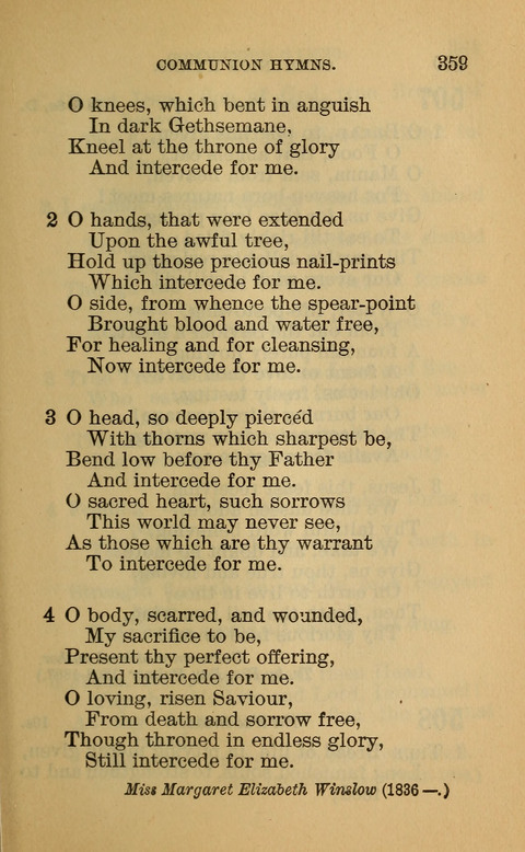 Hymns of the Ages: for Public and Social Worship, Approved and Recommended ... by the General Assembly of the Presbyterian Church in the U.S. (Second ed.) page 359