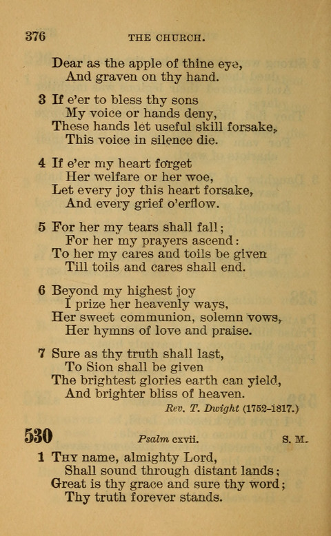 Hymns of the Ages: for Public and Social Worship, Approved and Recommended ... by the General Assembly of the Presbyterian Church in the U.S. (Second ed.) page 376