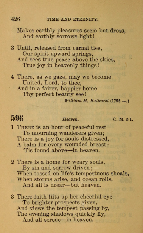 Hymns of the Ages: for Public and Social Worship, Approved and Recommended ... by the General Assembly of the Presbyterian Church in the U.S. (Second ed.) page 426