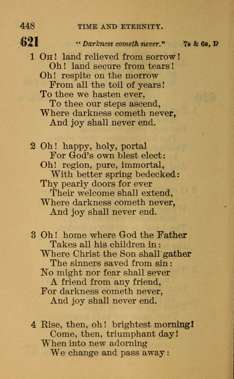 Hymns of the Ages: for Public and Social Worship, Approved and Recommended ... by the General Assembly of the Presbyterian Church in the U.S. (Second ed.) page 448