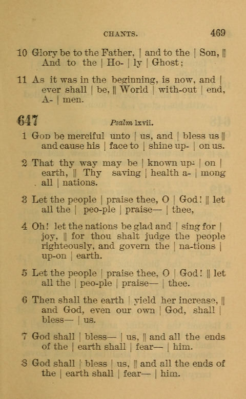 Hymns of the Ages: for Public and Social Worship, Approved and Recommended ... by the General Assembly of the Presbyterian Church in the U.S. (Second ed.) page 469