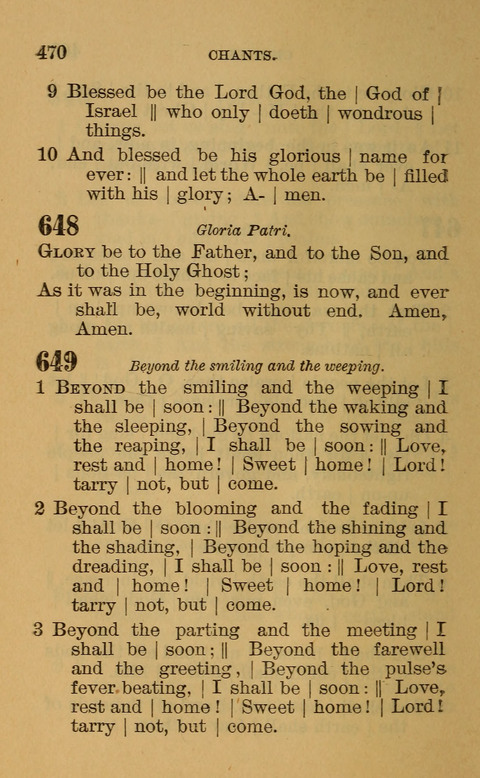 Hymns of the Ages: for Public and Social Worship, Approved and Recommended ... by the General Assembly of the Presbyterian Church in the U.S. (Second ed.) page 470