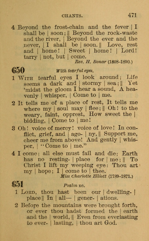 Hymns of the Ages: for Public and Social Worship, Approved and Recommended ... by the General Assembly of the Presbyterian Church in the U.S. (Second ed.) page 471